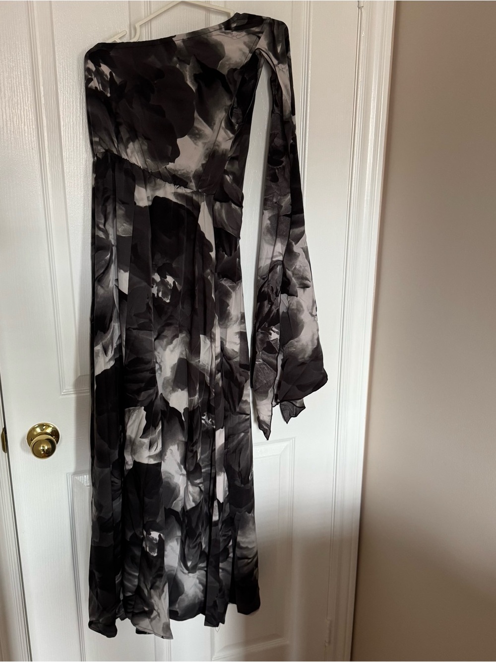 SHEIN Elenzga Floral Print Elegant Waist Twist Knot Design Sleeveless Dress